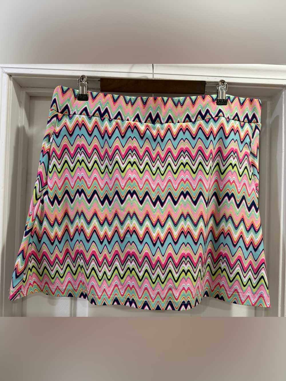 Smith & Quinn Zigzag Skort Skirt Size XL Golf Tennis Pickleball